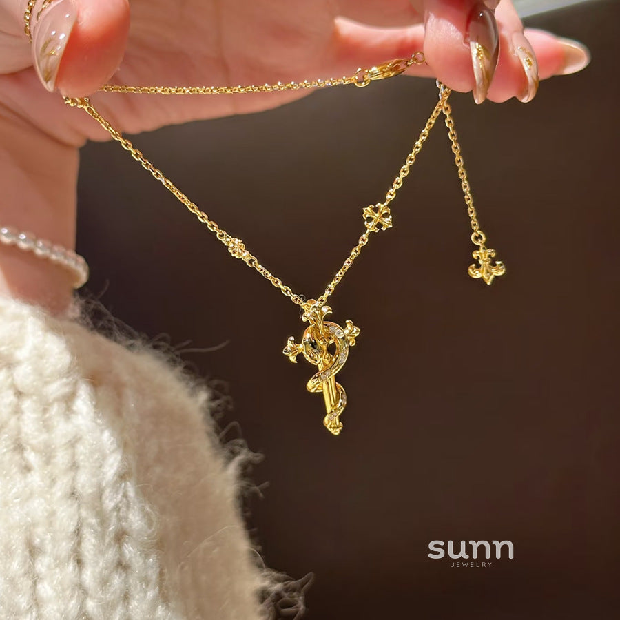 Zariya Spirit Snake Necklace Set [4WC4NJRS]