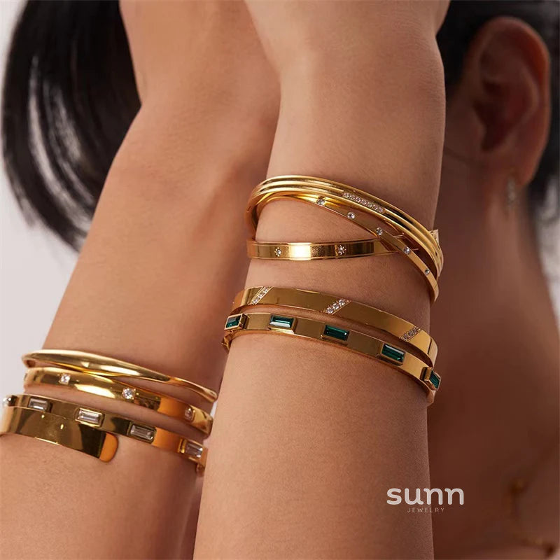 Zariyah Vintage Inlaid Bracelets