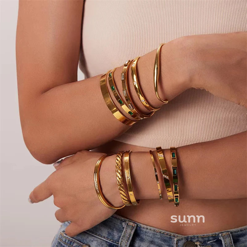 Zariyah Vintage Inlaid Bracelets
