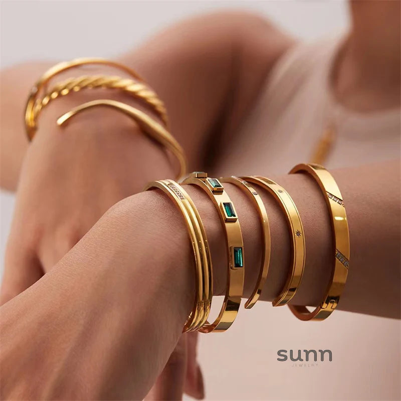 Zariyah Vintage Inlaid Bracelets