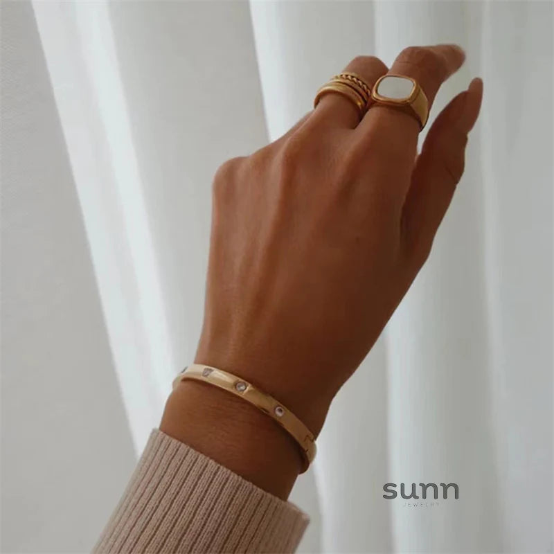 Zariyah Vintage Inlaid Bracelets