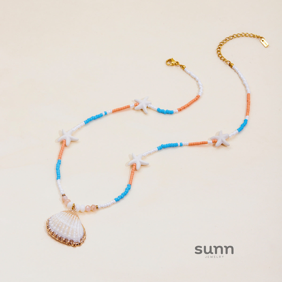 Zarriah Delicate Coastal Charm Necklace [X5NWUNKN]