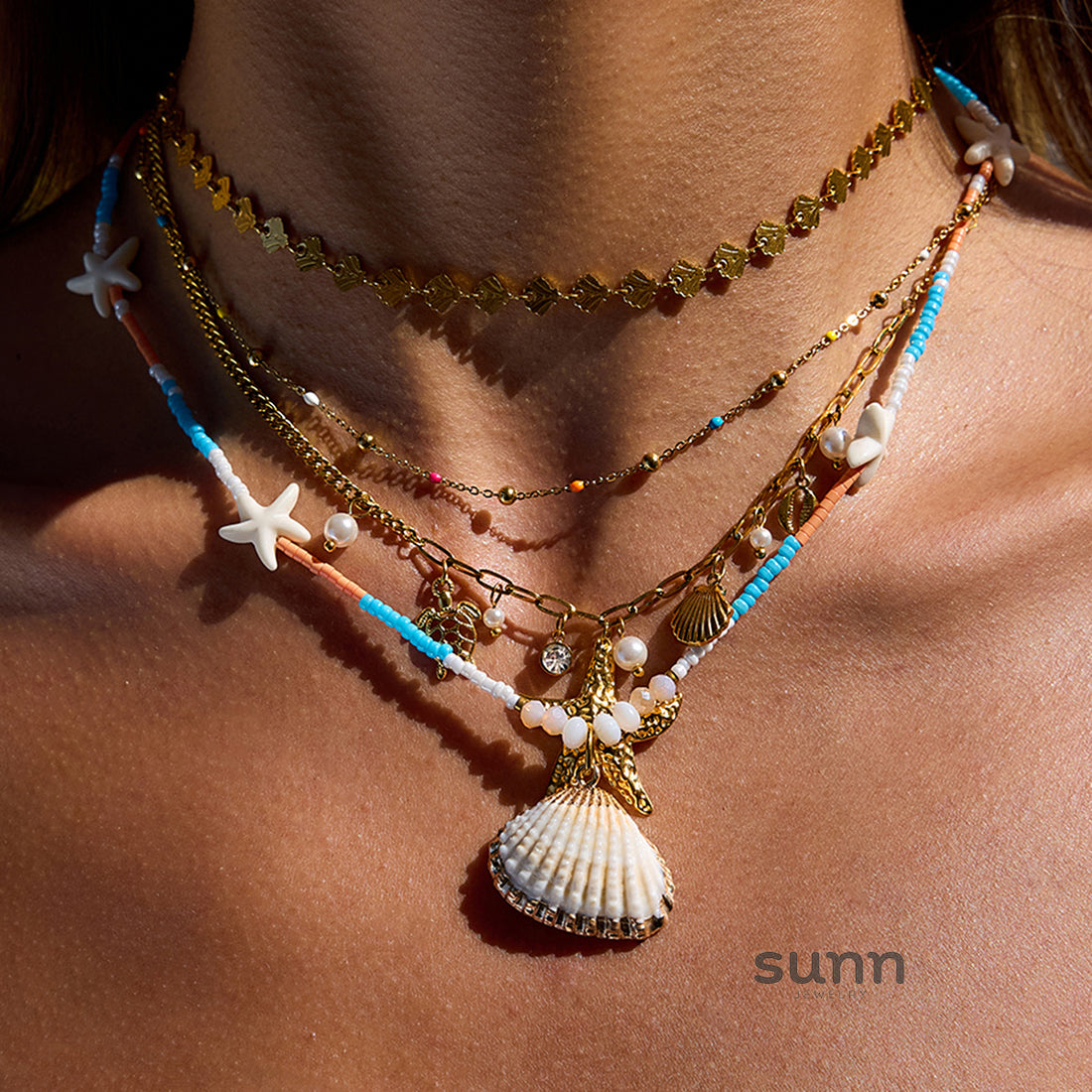 Zarriah Delicate Coastal Charm Necklace [U4M0VHTH]