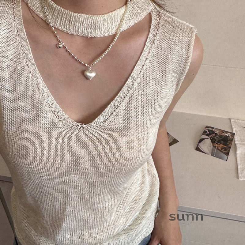 Zayah Asymmetrical Pearl Necklace [5OB9HQHC]