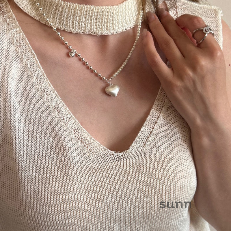 Zayah Asymmetrical Pearl Necklace [R35ATG44]