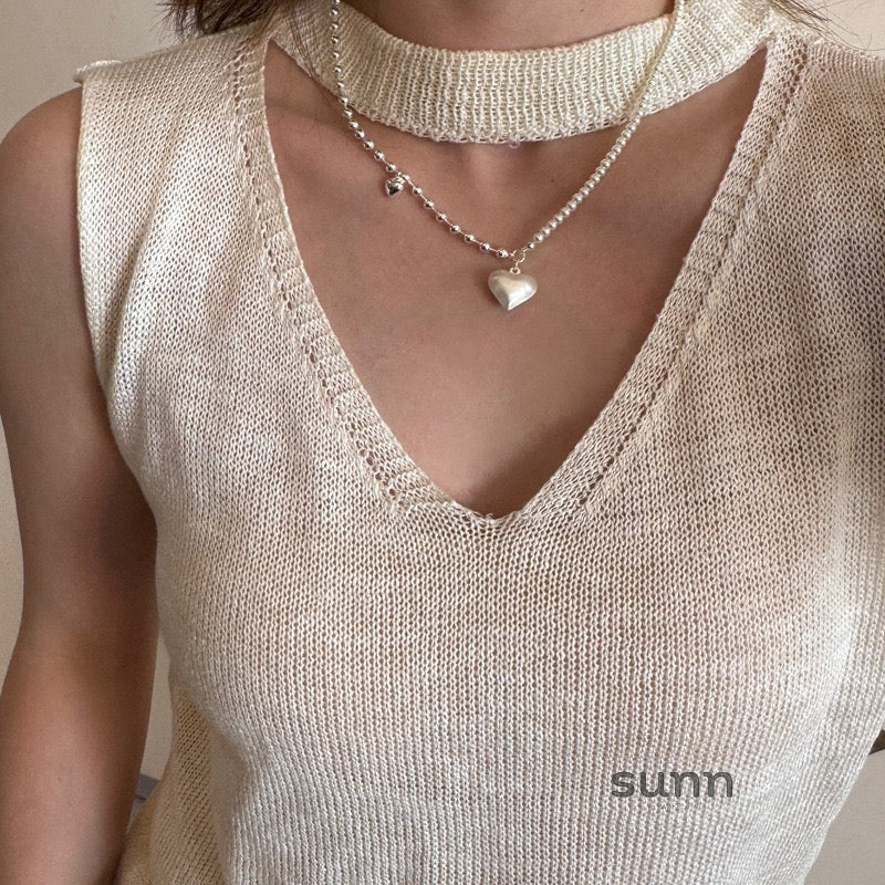 Zayah Asymmetrical Pearl Necklace [Q1HCP3IZ]
