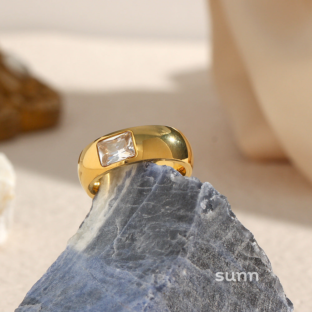 Zaylynn Geometric Zircon Ring [PQKSZ7RW]