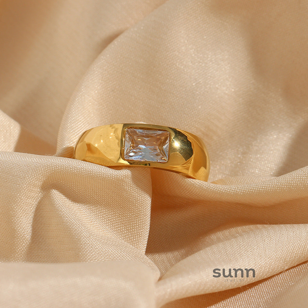 Zaylynn Geometric Zircon Ring [0832D39S]