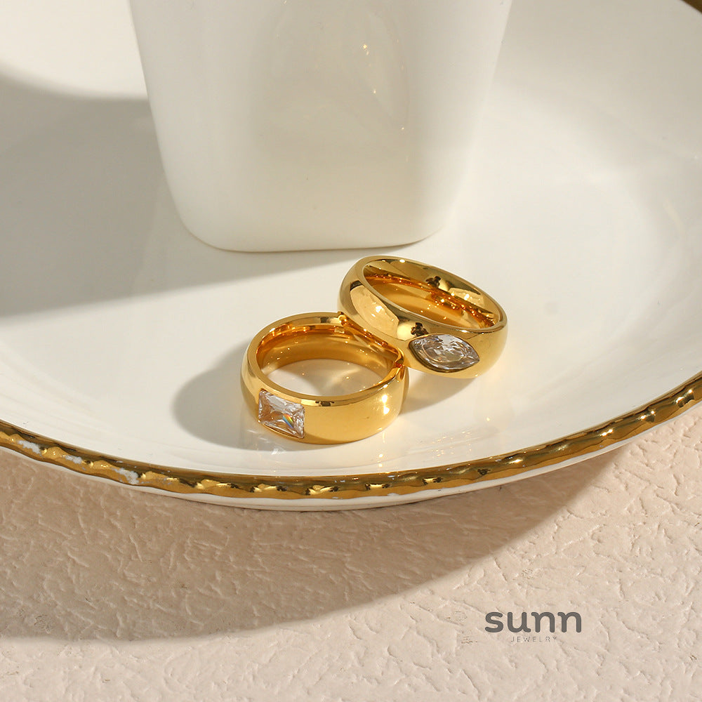 Zaylynn Geometric Zircon Ring [KXAKAKFM]