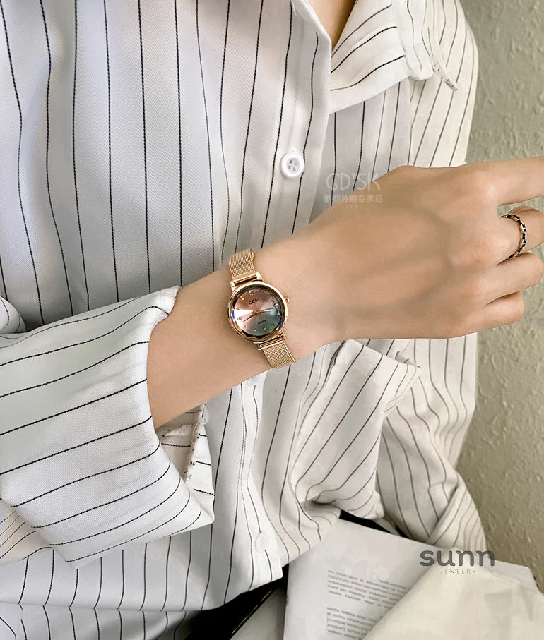 Zelena Elegant Compact Watch
