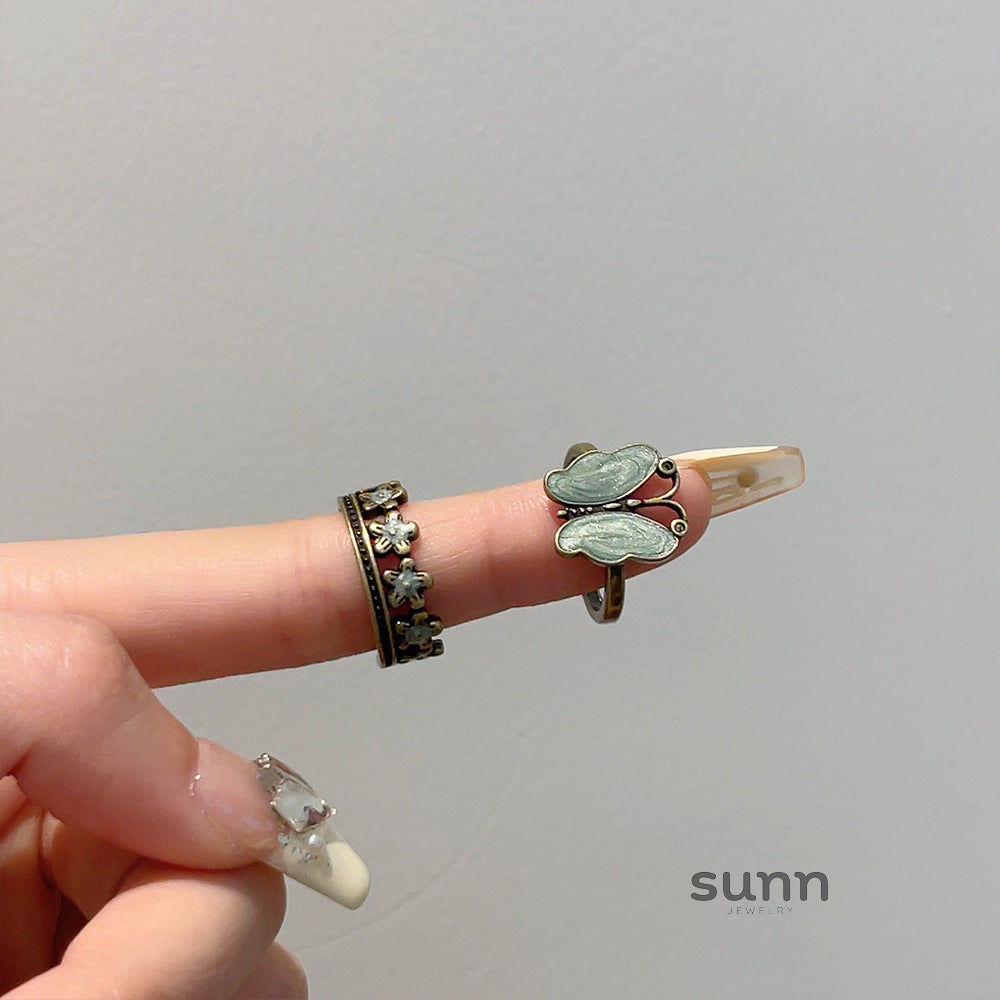 Zemira Vintage Butterfly Ring [7LRYI81M]