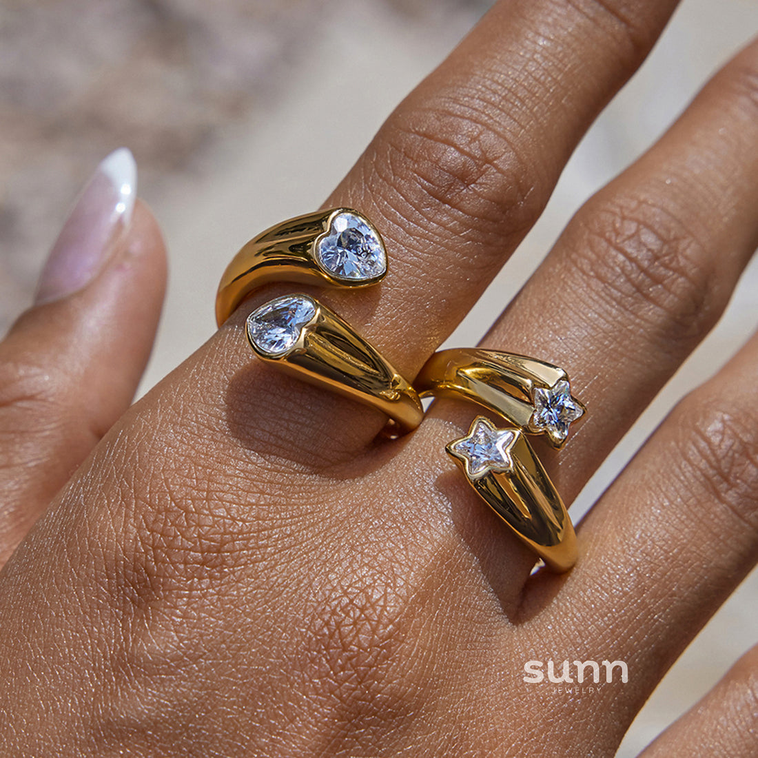 Zen Zircon Ring Set [0KOOG2V1]