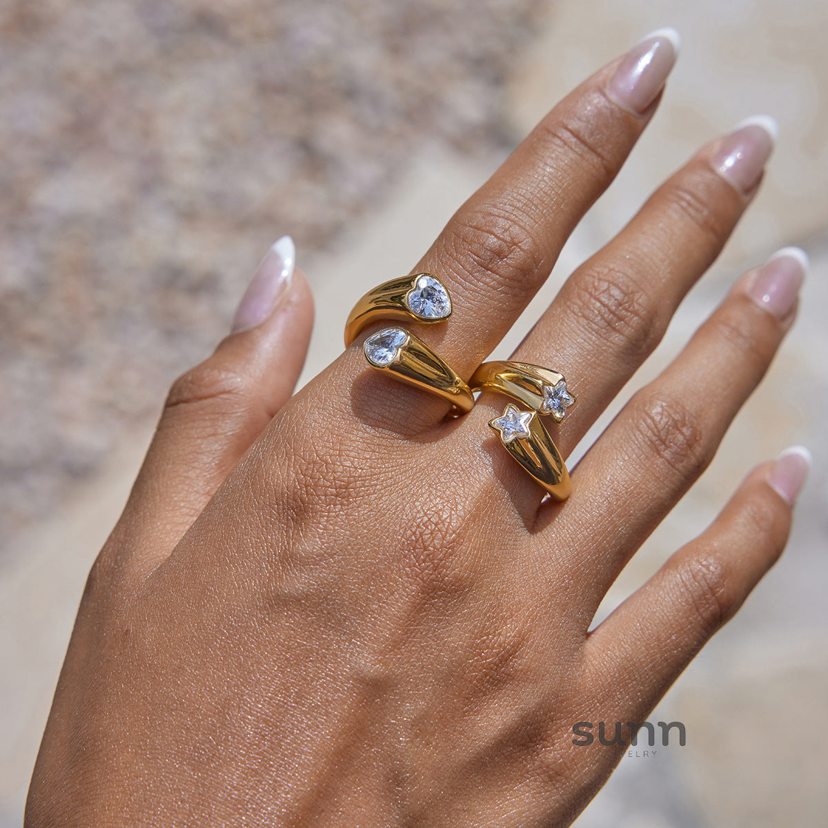 Zen Zircon Ring Set [920XSVPJ]