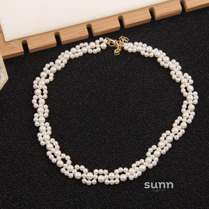 Zendaya Layered Pearl Choker