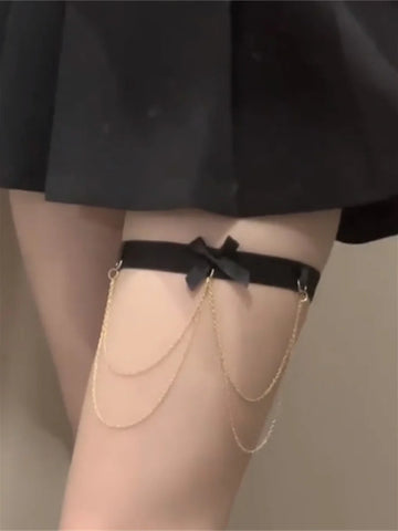 Zendayah Bow Lace Thigh Garter