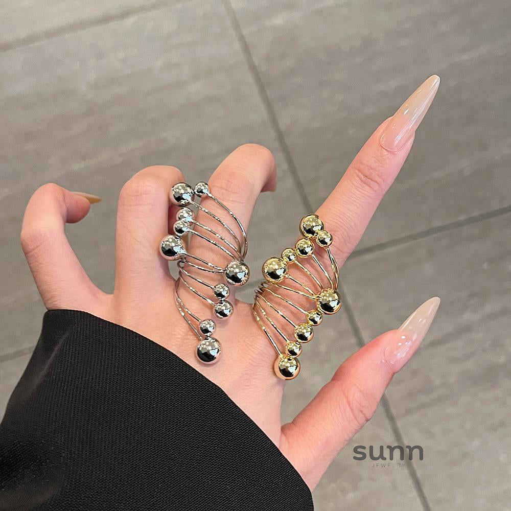 Zhuri Layered Sphere Ring [7I5ZGELN]
