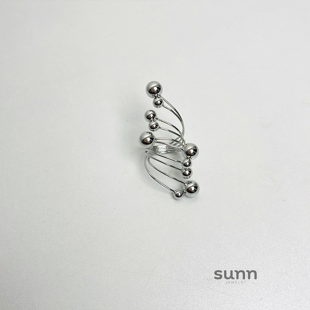 Zhuri Layered Sphere Ring [UAJSVK82]
