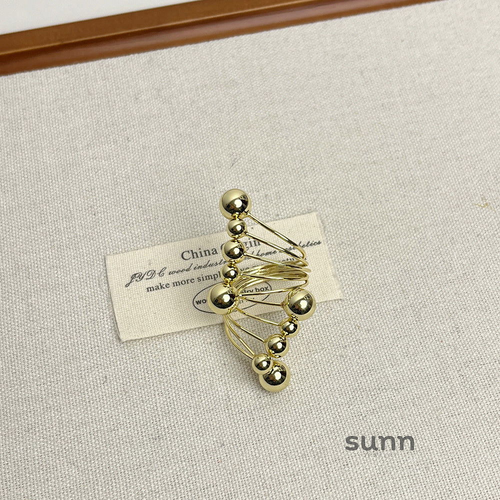 Zhuri Layered Sphere Ring [IVVKCEJ4]