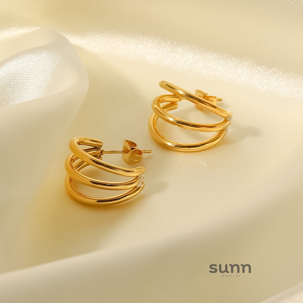 Ziah Linear Geometric Earrings [KVHWKJVW]
