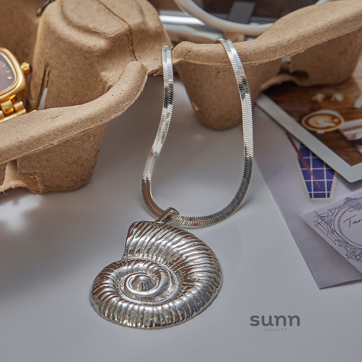 Ziana Coastal Conch Necklace [3V8LJ8CO]