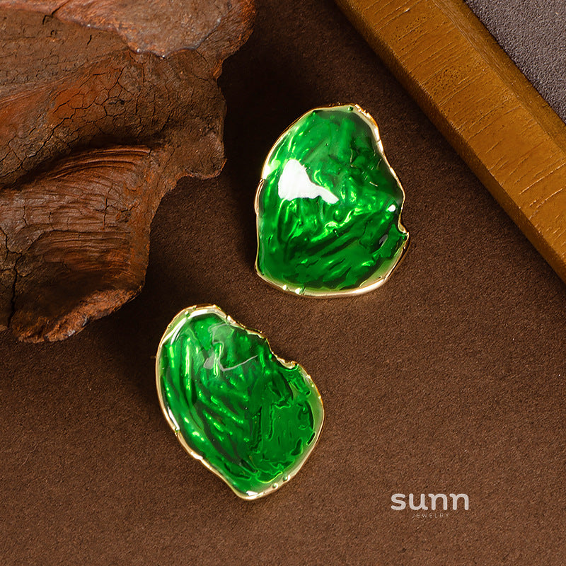 Ziana Irregular Enamel Drop Earrings [56URTBFU]