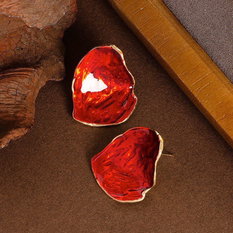 Ziana Irregular Enamel Drop Earrings [56URTBFU]