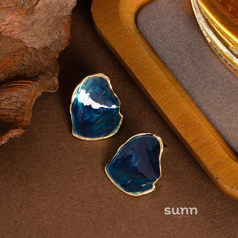 Ziana Irregular Enamel Drop Earrings [AQHVH3JO]