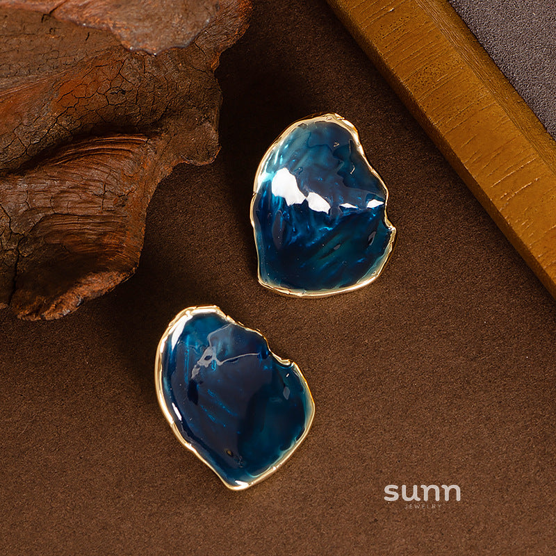 Ziana Irregular Enamel Drop Earrings [3ETTXBT7]