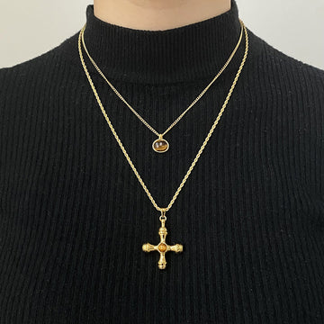 Zianna Tiger Eye Pendant Necklace [MJ9IPIMF]