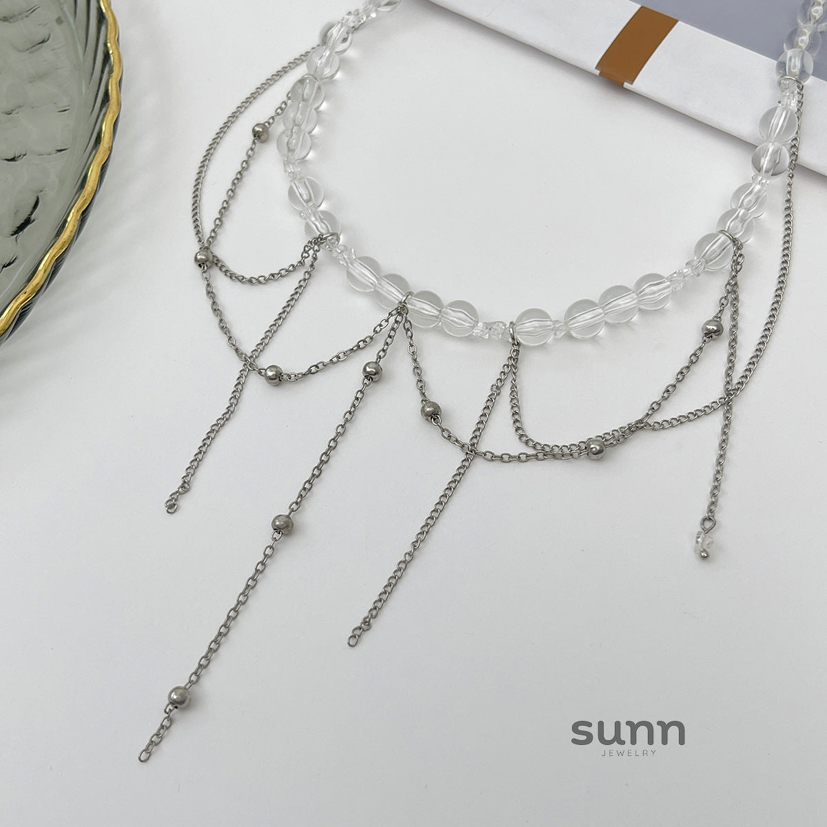 Ziona Layered Tassel Necklace [713XLZUR]