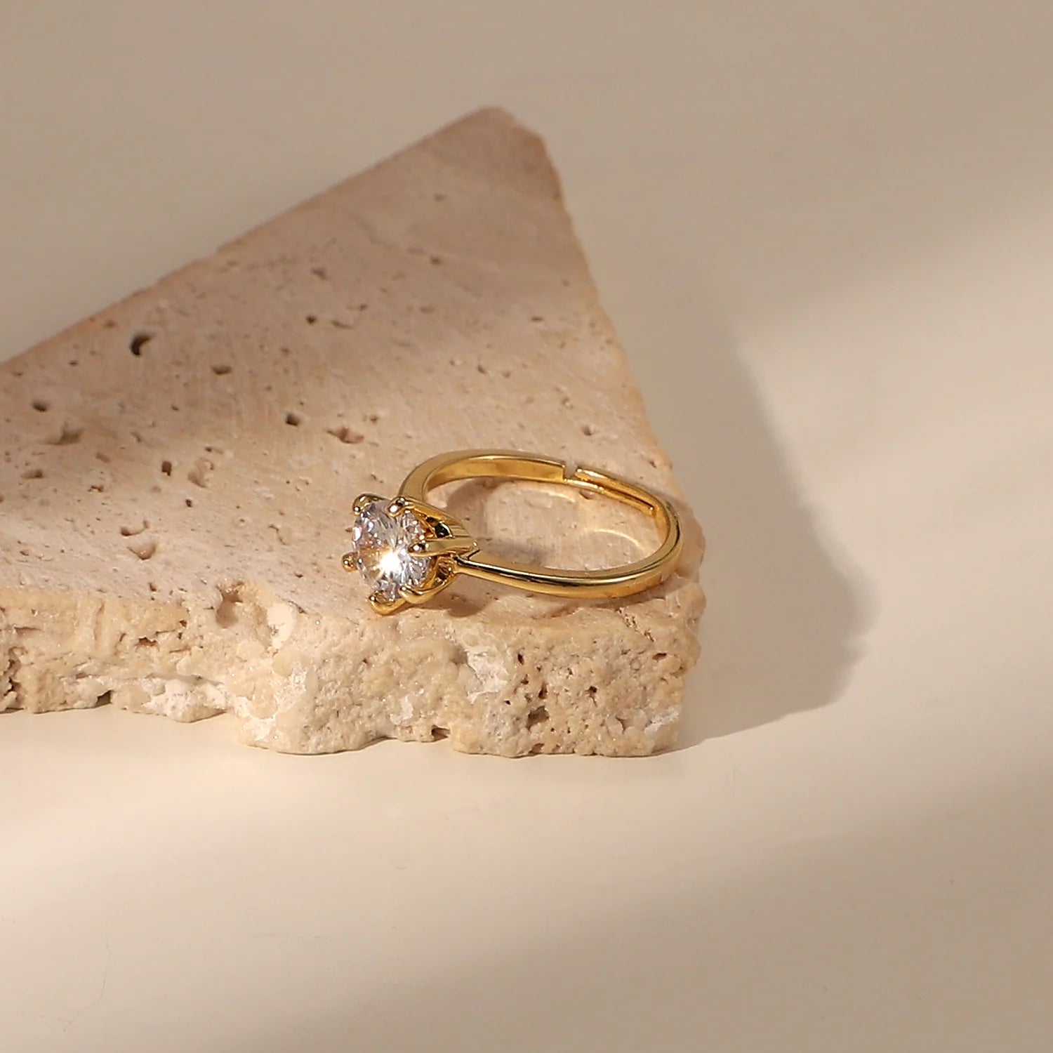 Zivah Six-Prong Solitaire Ring