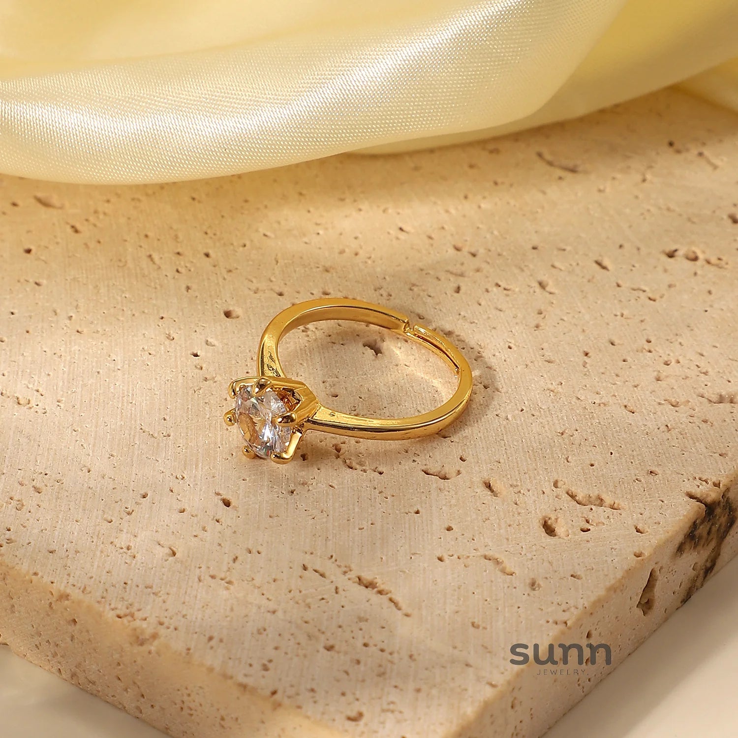 Zivah Six-Prong Solitaire Ring