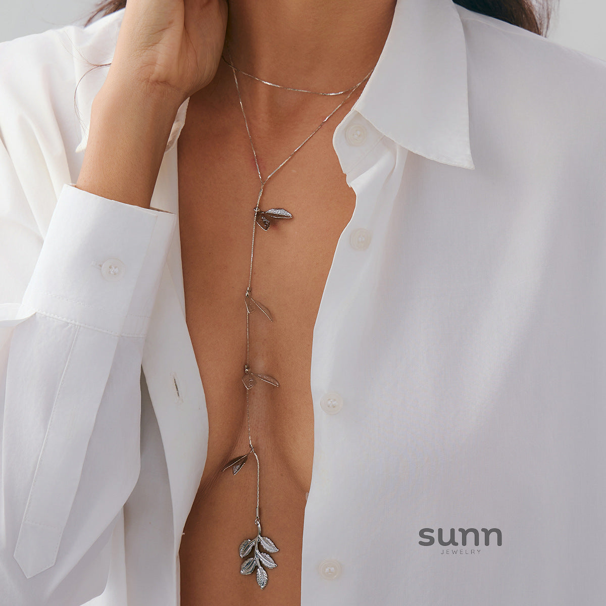 Ziya Tassel Leaf Necklace [2QGPDGMH]