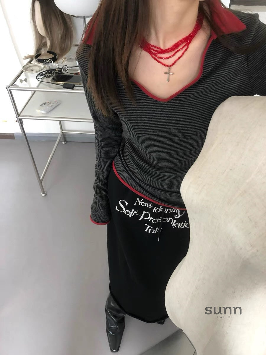 Zoha Multi-Layered Cross Choker [64Z3OU7G]