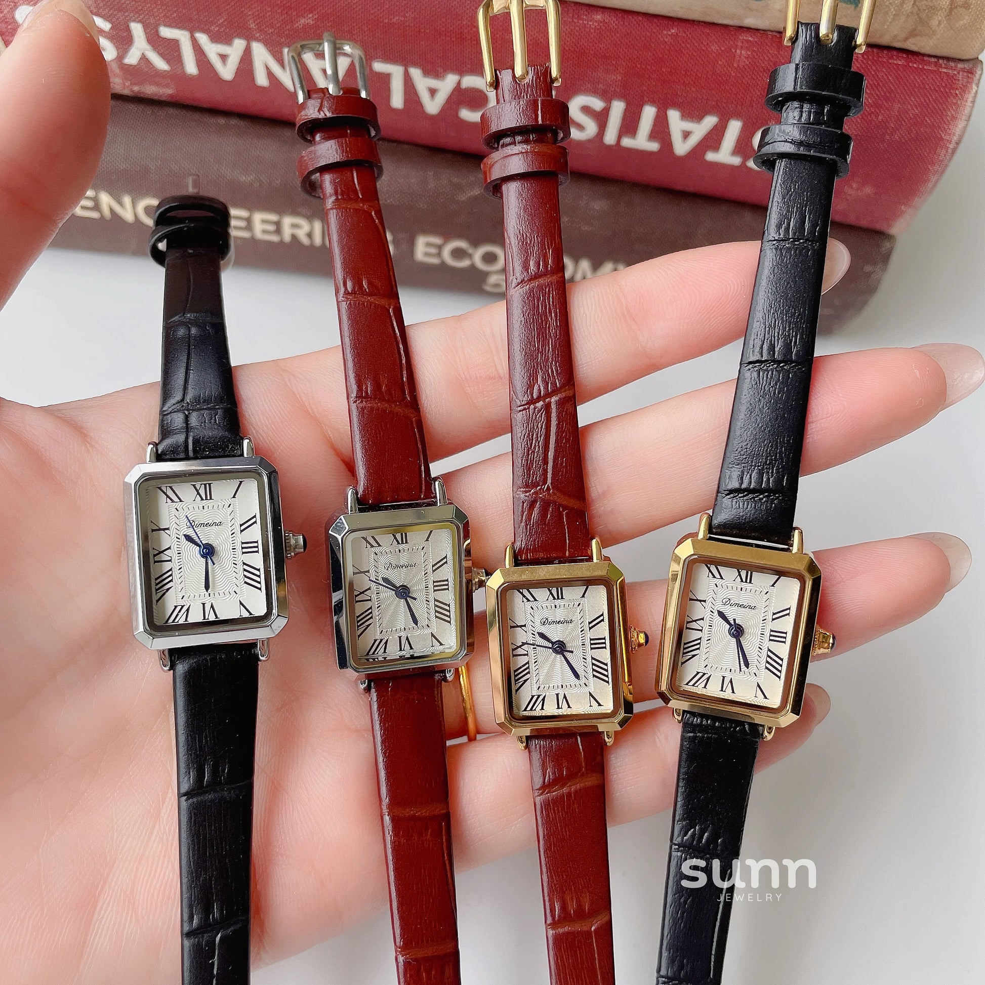 Zoha Roman Numeral Square Watch