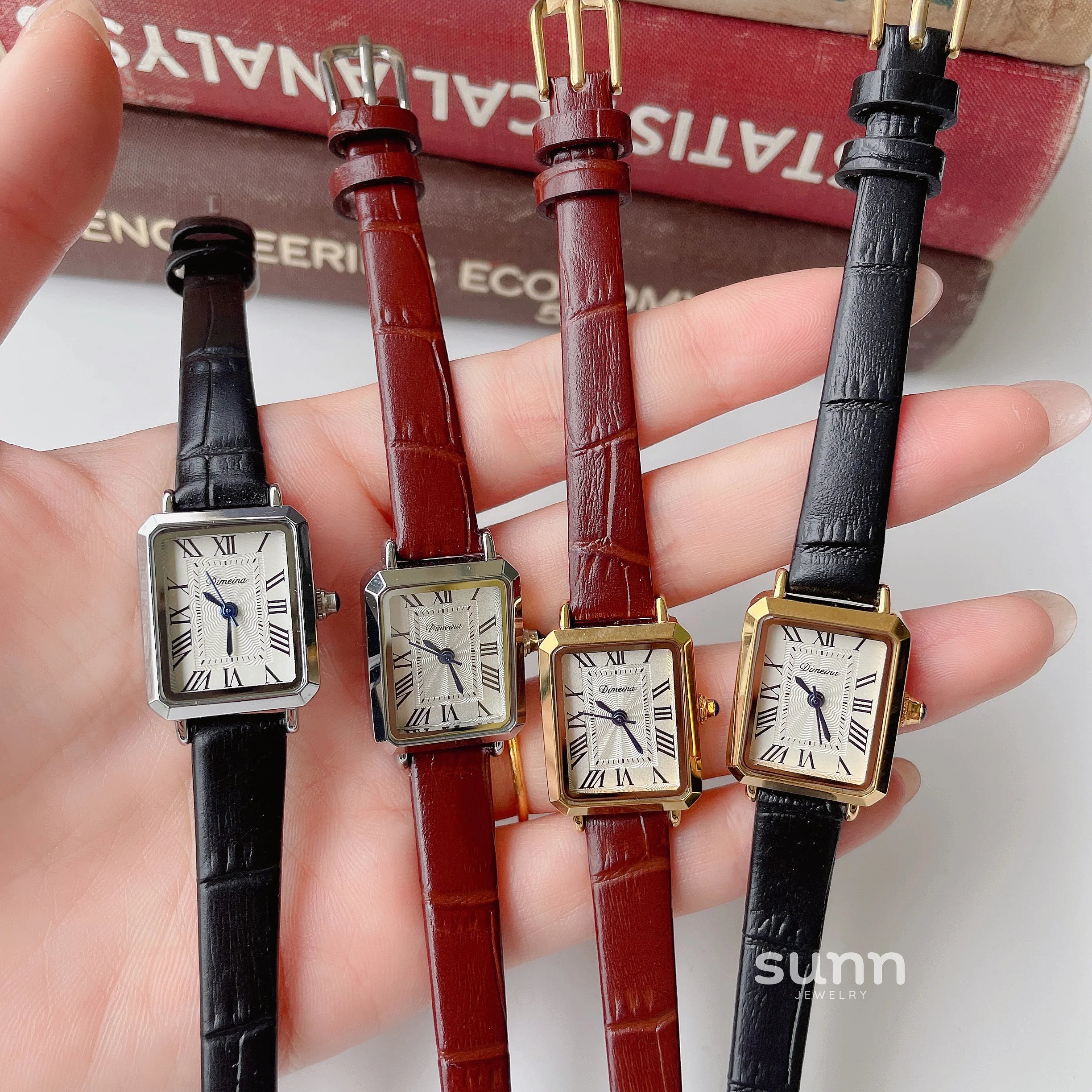 Zoha Roman Numeral Square Watch