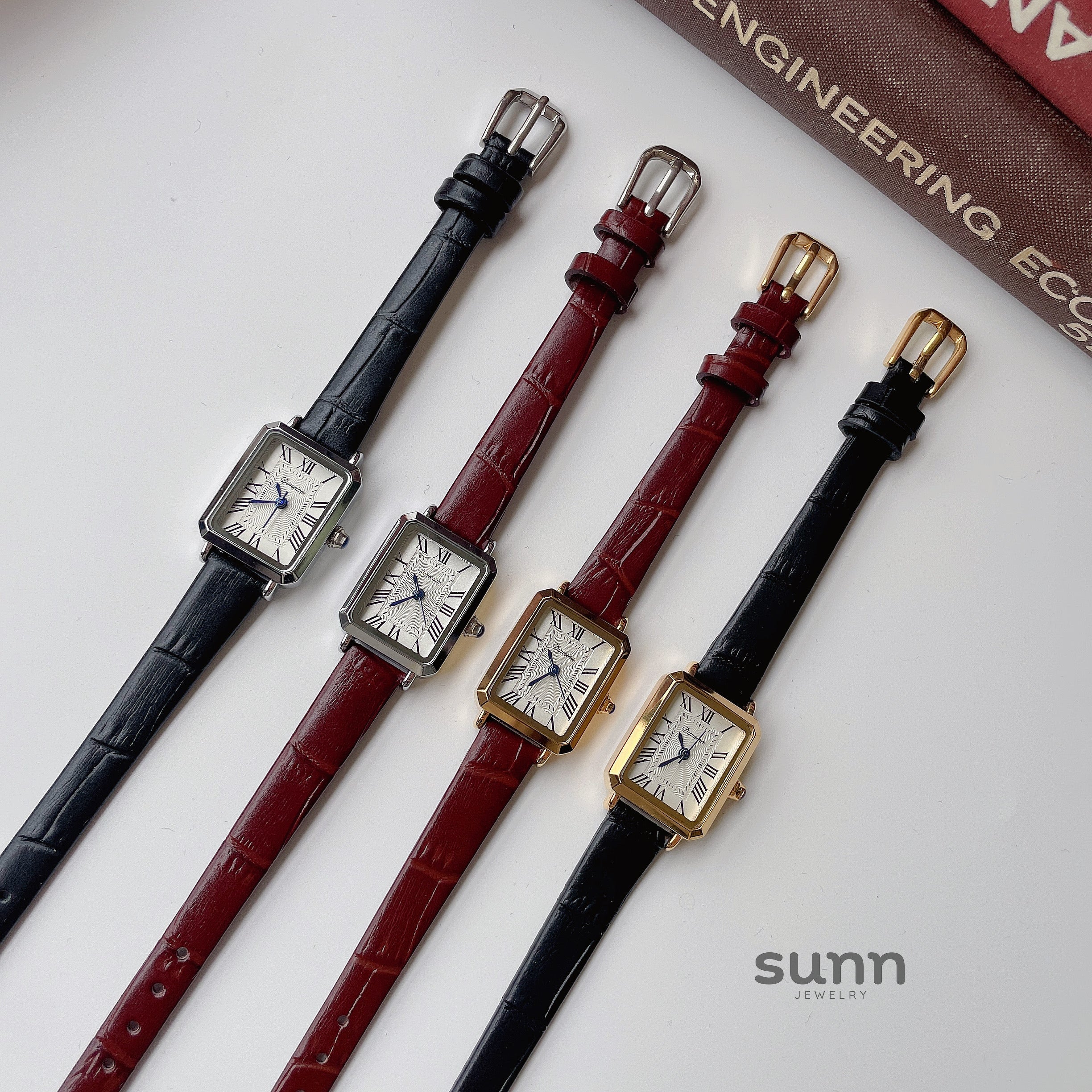Zoha Roman Numeral Square Watch
