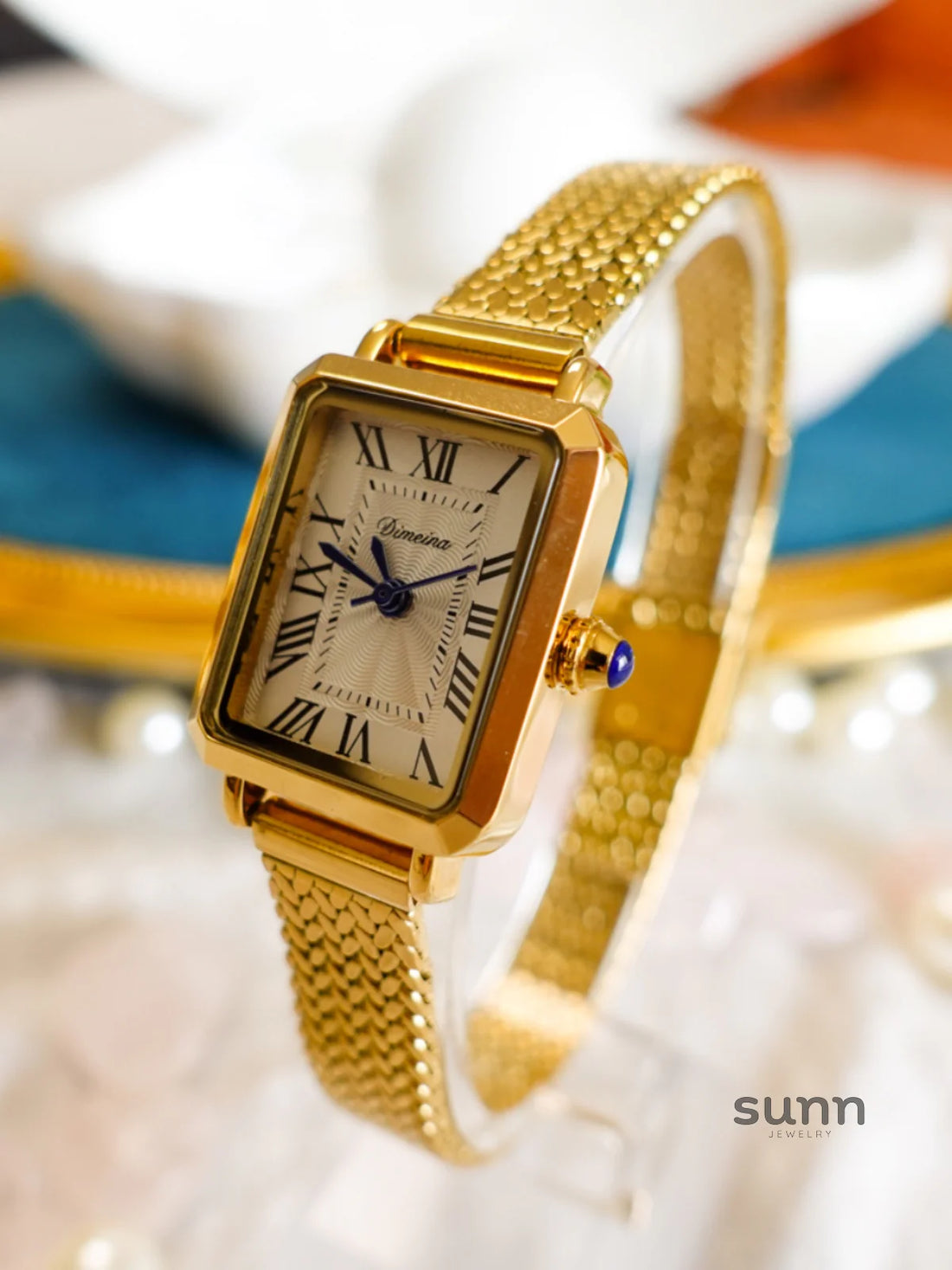 Zoha Roman Numeral Square Watch