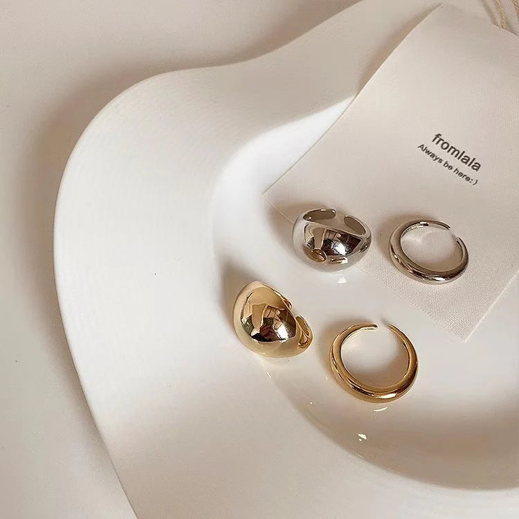 Zoi Polished Stackable Rings
