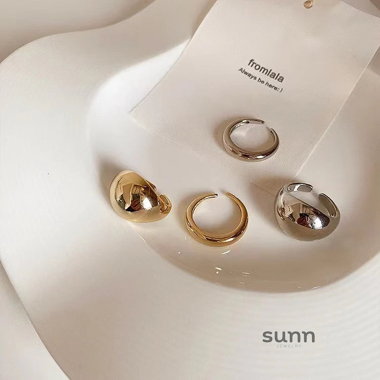 Zoi Polished Stackable Rings