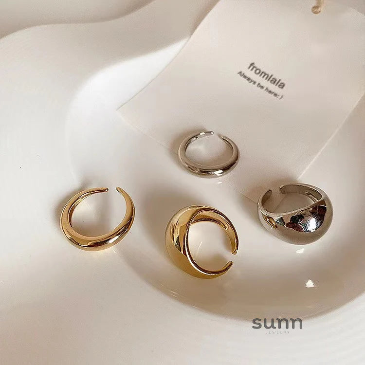 Zoi Polished Stackable Rings