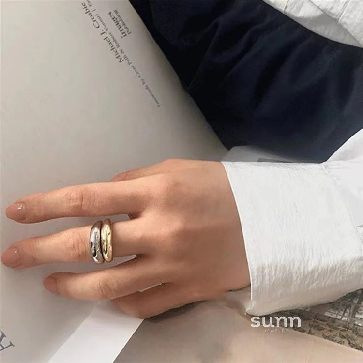 Zoi Polished Stackable Rings
