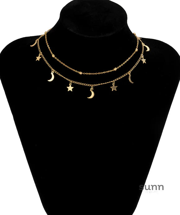 Zooey Celestial Layered Necklace