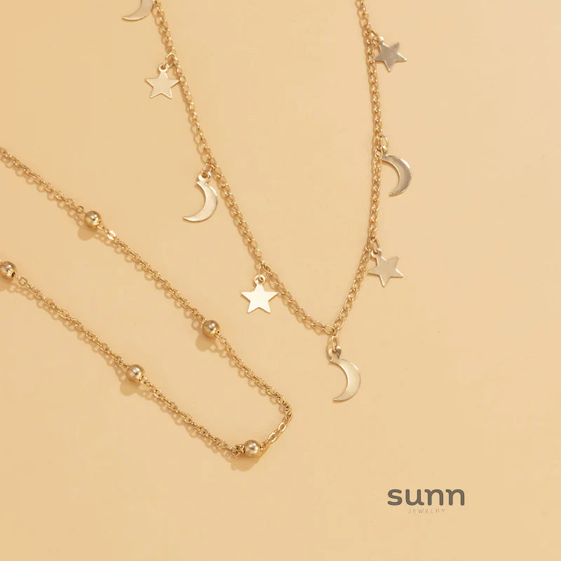 Zooey Celestial Layered Necklace