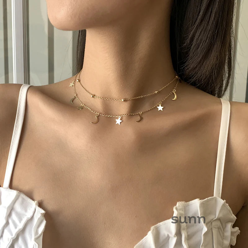 Zooey Celestial Layered Necklace