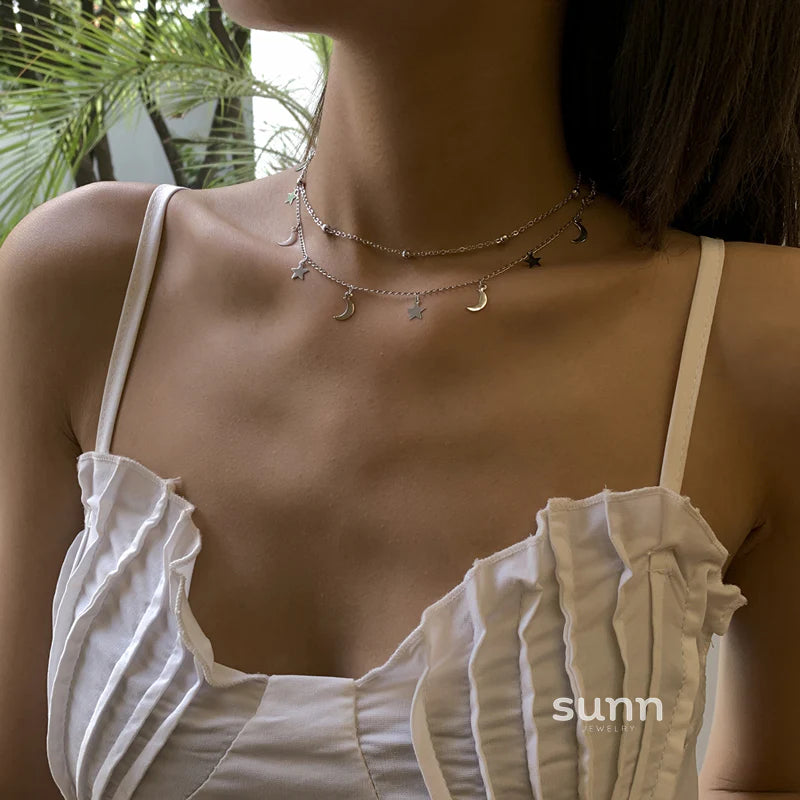 Zooey Celestial Layered Necklace