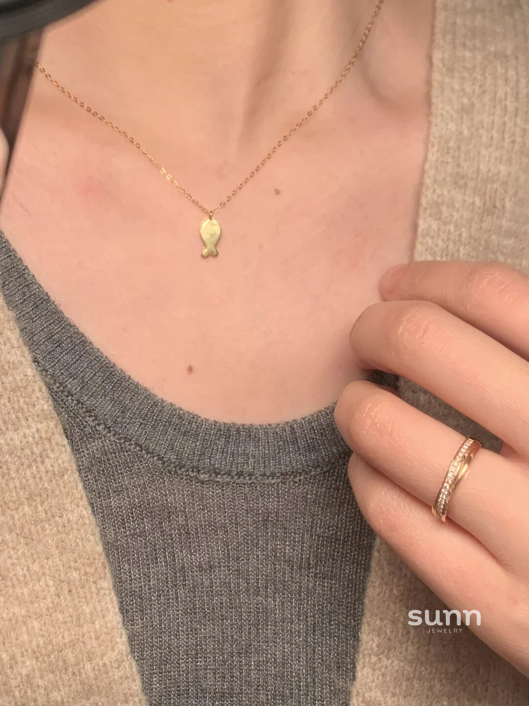 Zoriah Celestial Fish Necklace