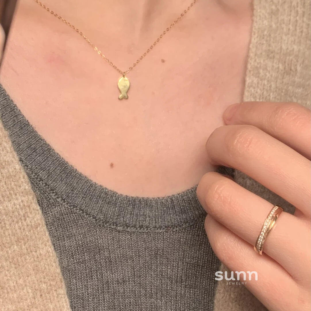 Zoriah Celestial Fish Necklace