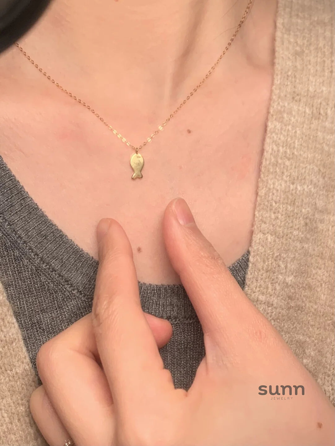 Zoriah Celestial Fish Necklace