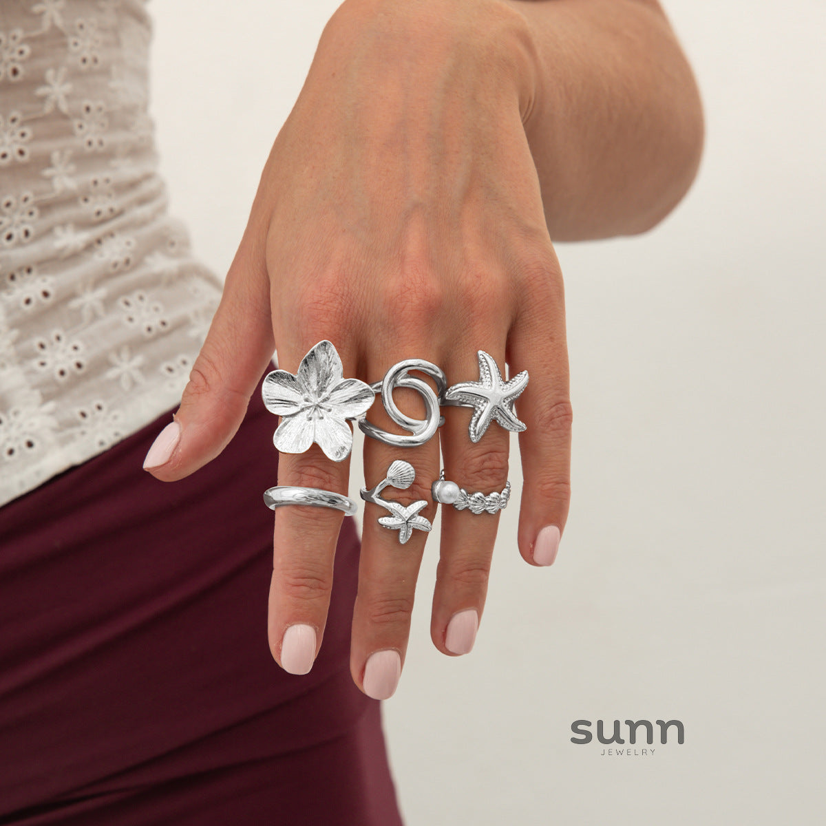 Zoya Irregular Ring Set [1LKPB4U2]